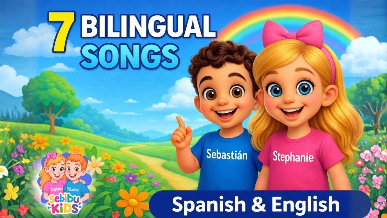 Bilingual Songs for Kids 🌎🎵 | Learn English & Spanish (Fun Learning Compilation)