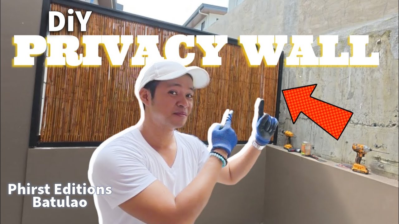 Gumamit ako ng BAMBOO BLINDS | DiY Privacy Wall | Phirst Editions Batulao