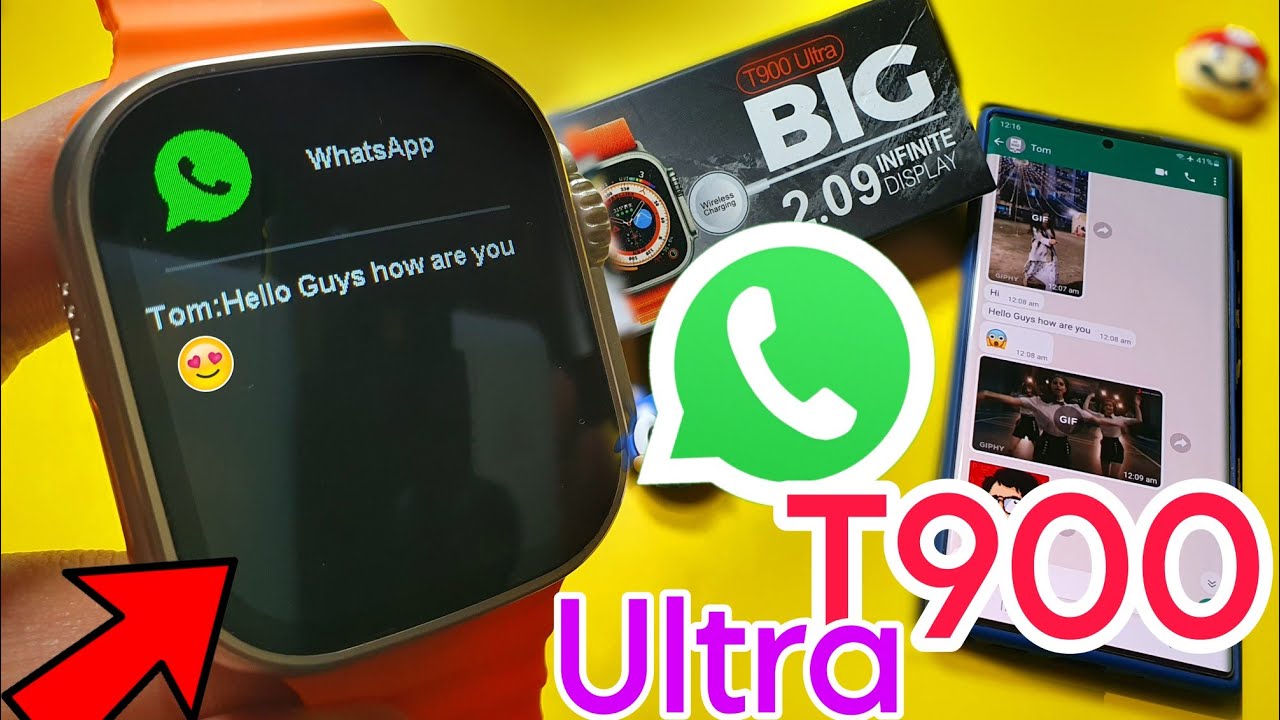 t900 ultra smartwatch me whatsapp kaise chalaye | WhatsApp In T800 Ultra Smartwatch