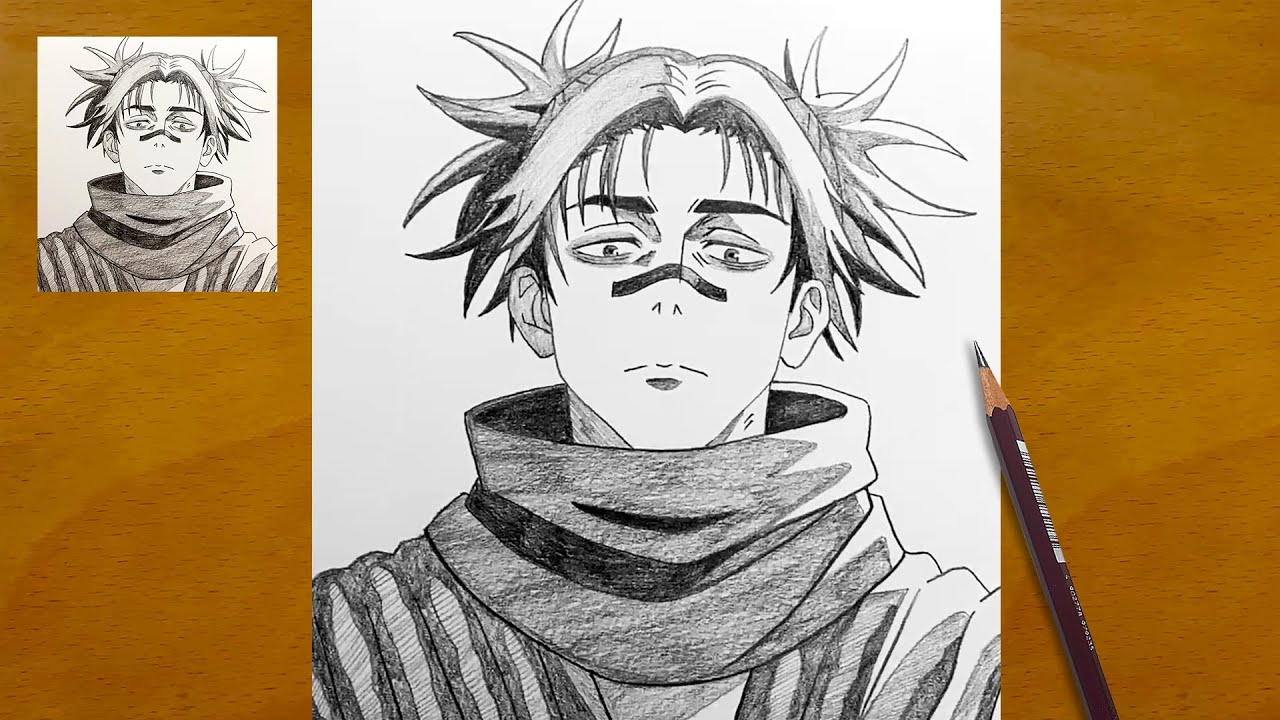 How to Draw Choso from Jujutsu Kaisen Step by Step || Choso Anime Sketch || Easy Anime Drawing
