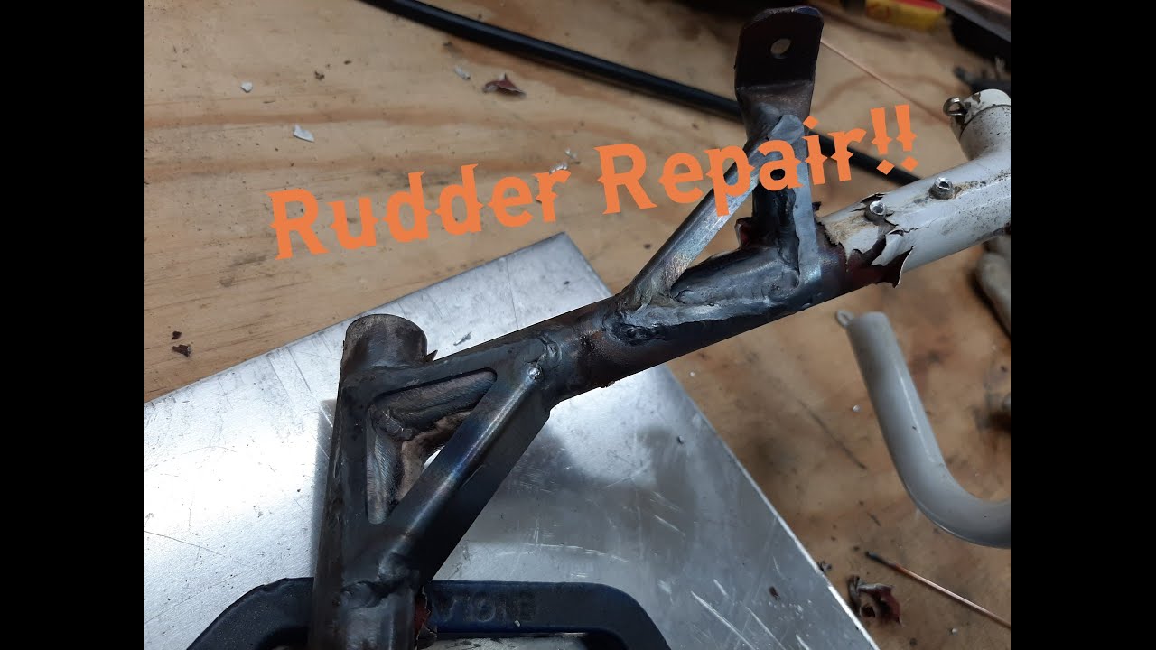 Decreasing the snag list - rudder repair!