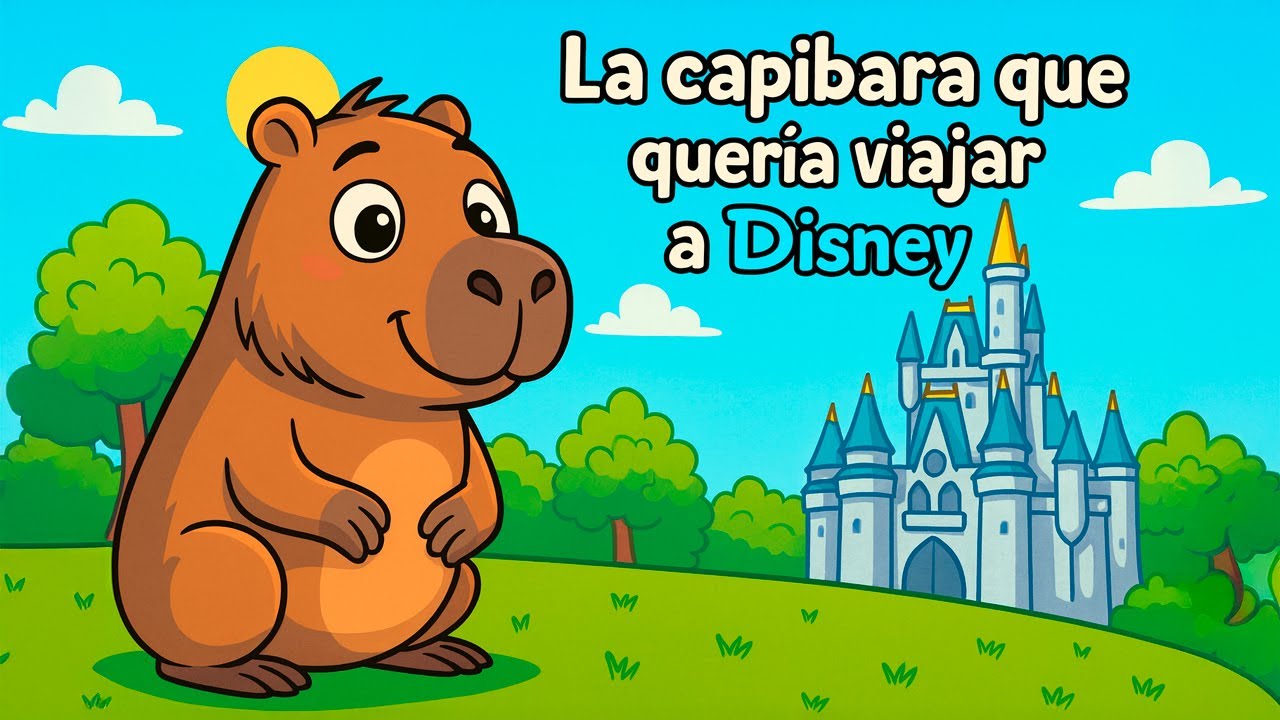 ✨🏰 La capibara que quería viajar a Disney | Cuentos infantiles | Cuentos para dormir