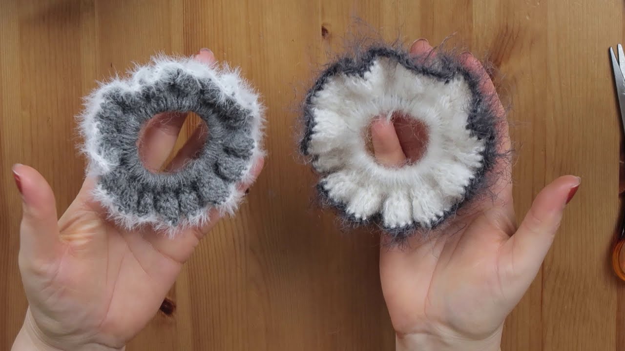 Örgü Toka Yapımı || Scrunchie Toka Yapımı || Başlangıç Seviyesi (Beginner Tutorial)