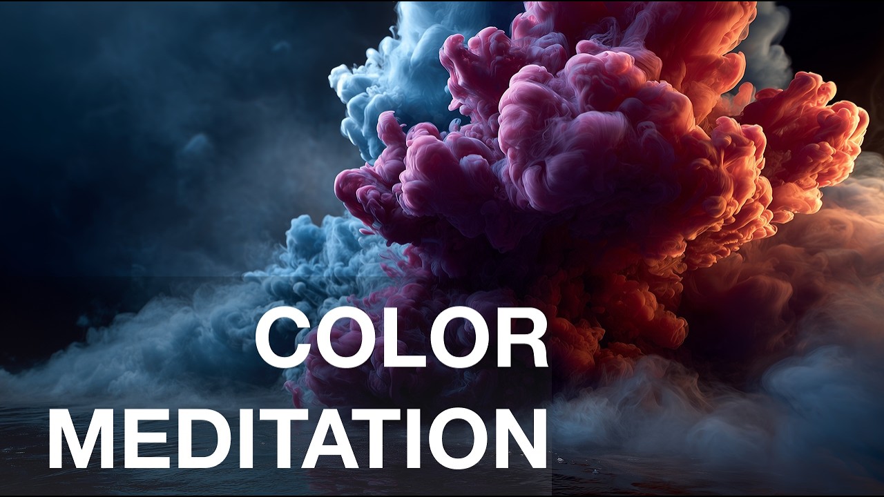 Hypnotic Color Flow Meditation | Relaxing Neon Smoke Visuals for Deep Calm