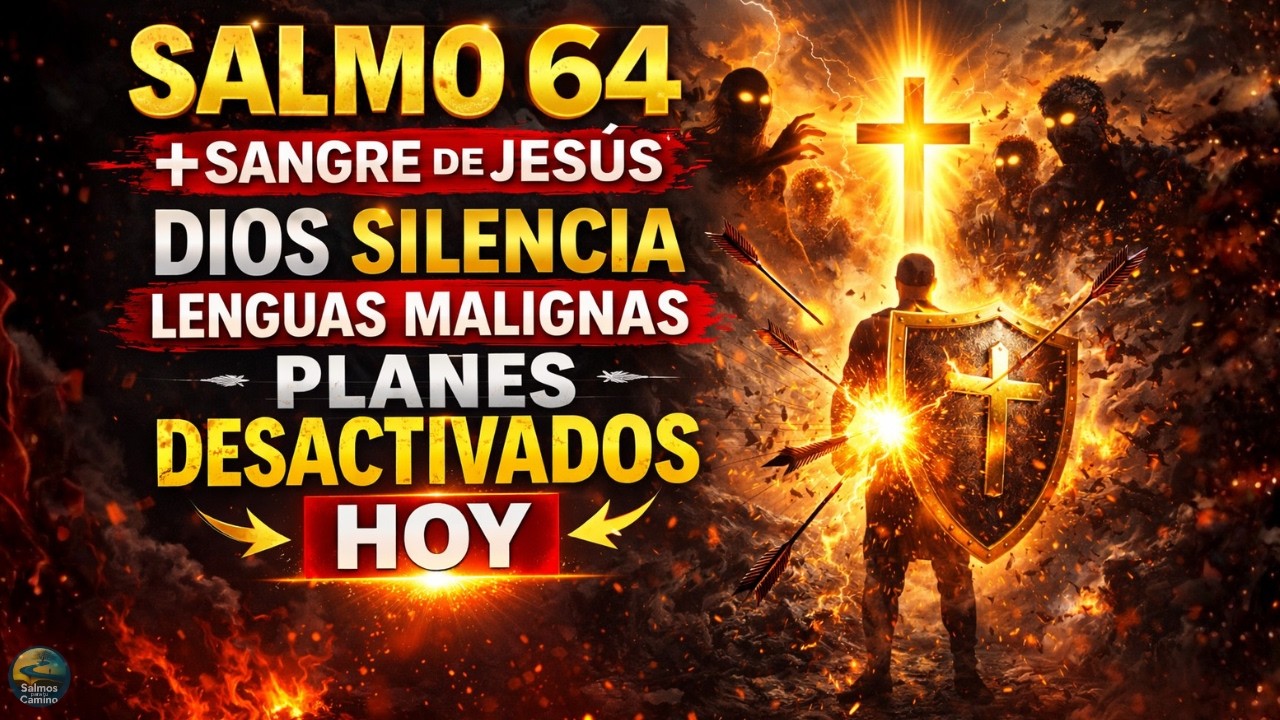 🔥 SALMO 64 + SANGRE DE JESÚS — DIOS SILENCIA LENGUAS MALIGNAS Y FRUSTRA PLANES OCULTOS HOY