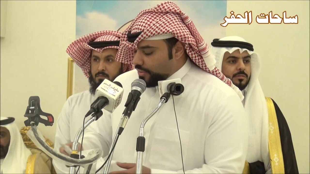 الشاعر خالد شهاب في حفل زواج (سامي و ماجد) ابناء الشيخ نجر بن حواس بن شريم