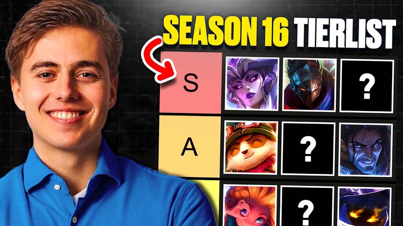 SEASON 16 MID LANE TIERLIST - NEW S16 META CHANGES