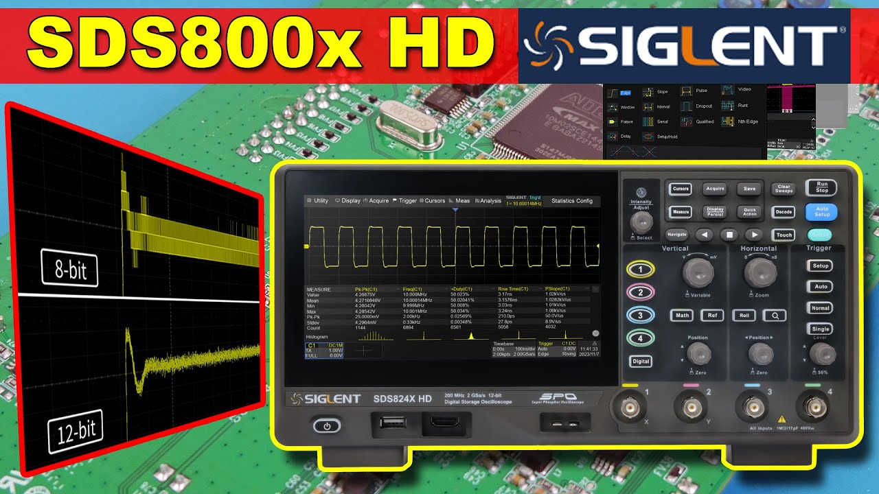 SDS800X HD Siglent nowe oscyloskopy cyfrowe 12bit 2GSa/s SDS802X SDS804X SDS812X SDS814X SDS822X👌👍