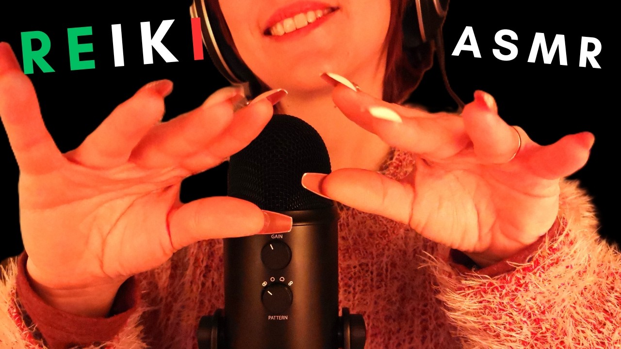 ITA ASMR Reiki Hand Movements ✨ Guided Relaxation (Soft Spoken Italian for Deep Sleep, Relax)