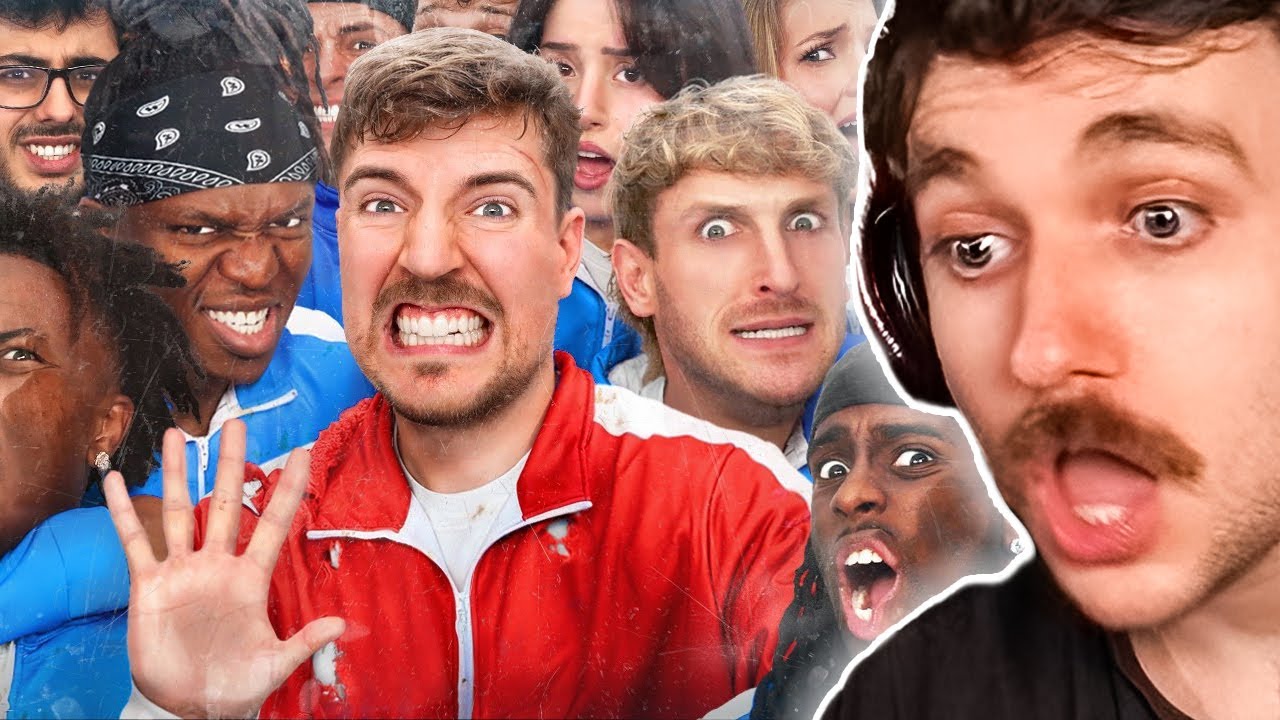 Crayator Reacts To 50 YouTubers Fight For $1,000,000