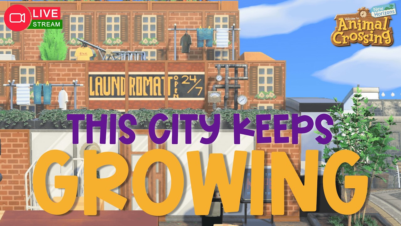 city vibing! | jazzy musician city core | acnh | live