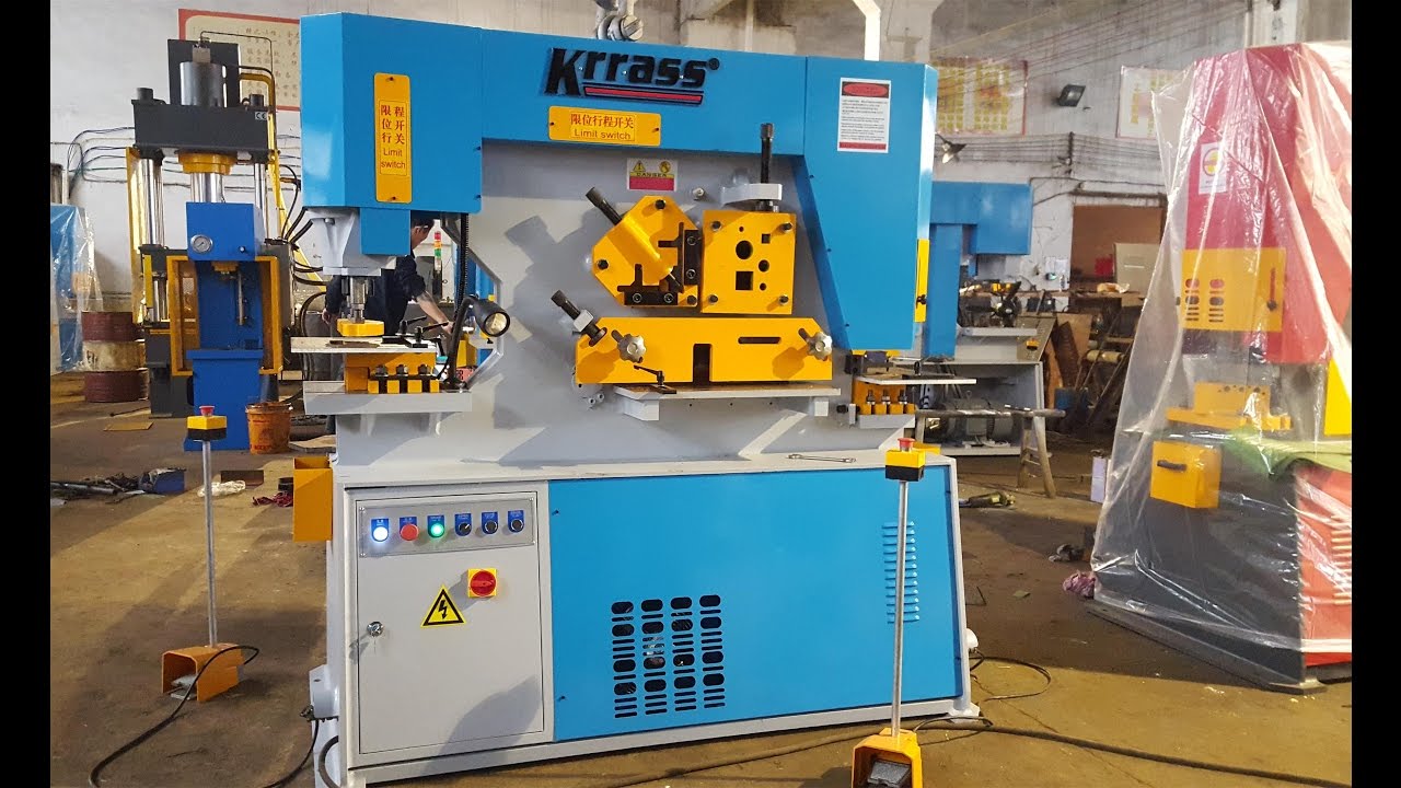 Q35Y-20 Hydraulic multifunctional Ironworker, metal sheet punch and shear machine for KRRASS