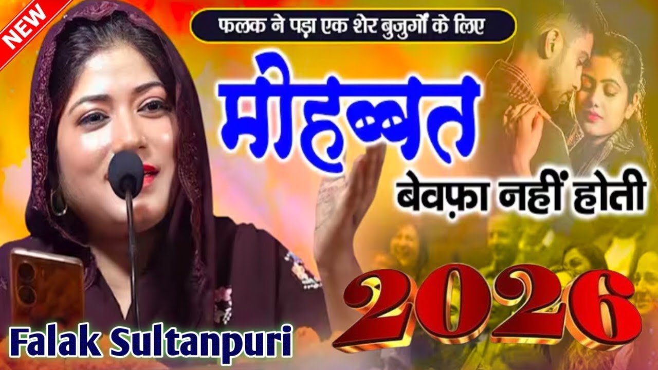 Falak Sultanpuri || Letest Gazal || मोहब्बत बेवफ़ा नही होती || Mushayra Gonda Mushaira 2026