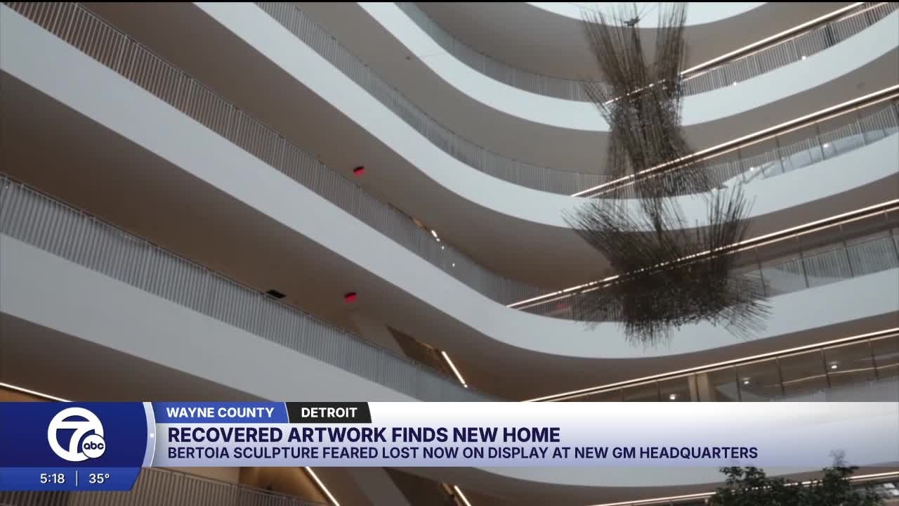 Recovered artwork finds new home at new GM Headquarters