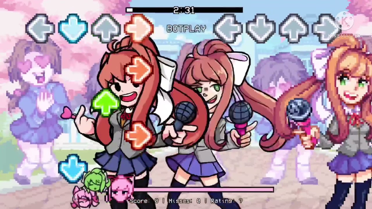 Final Destination but it’s Non-Pixel Monika, HD Monika, and Pixel Monika