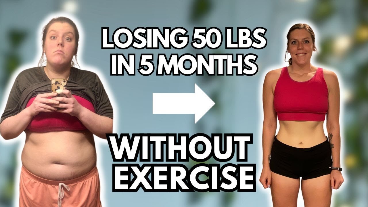 How I Lost 50 Pounds in 5 Months WITHOUT Exercise | Realistic Weight Loss Tips That Actually Work