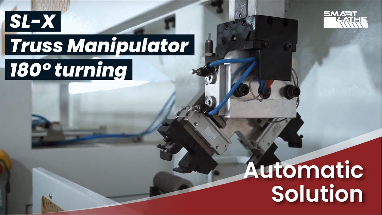 SmartLathe CNC Lathe Automatic Solution with Truss Manipulator & 180&deg; Turning.#cncautomation