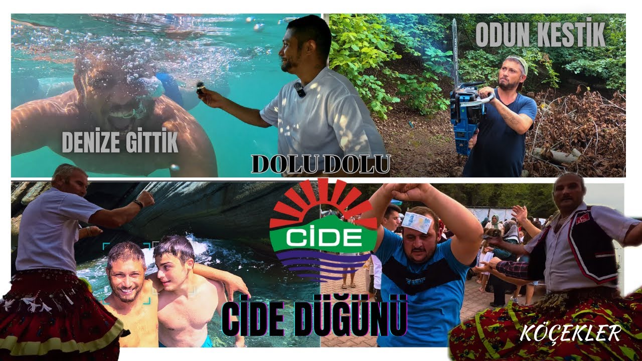DÜĞÜNE GİTTİK, Denize girdim, Kastamonu Ormanlarında Odun Kestim #kastamonucide  #djimini4pro