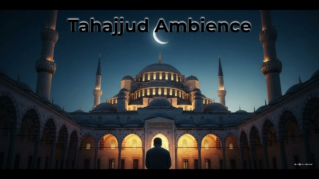 Peaceful Masjid Atmosphere at Night 🕌 Calm Islamic Background for Prayer