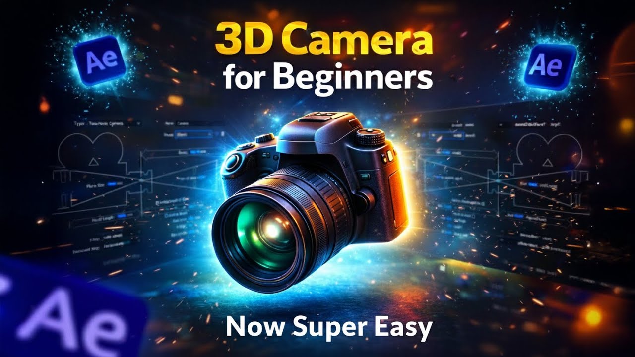 Super Easy After Effects 3d Camera tutorials for beginners