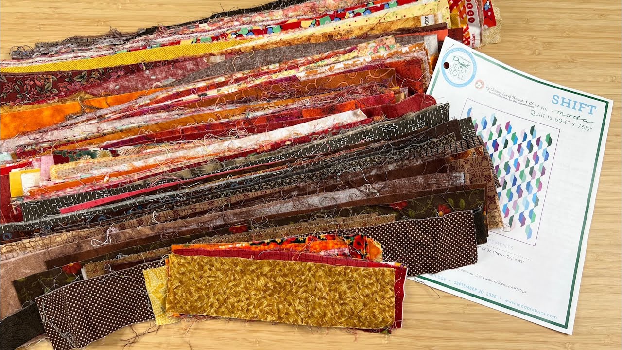 The STUNNING Shift quilt is made with leftover 2 1/2
