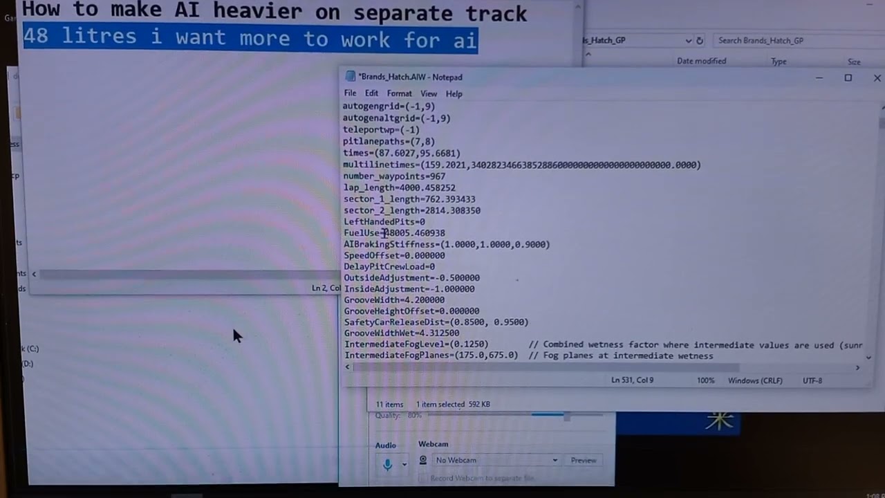 F1 challenge,„How to make AI cars have more fuel.”