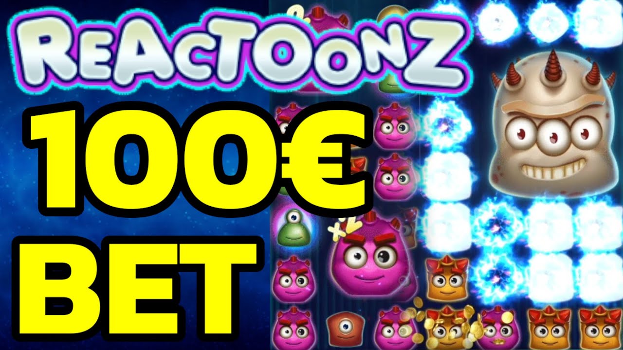 BIG WIN Reactoonz Slot 100&euro; bet