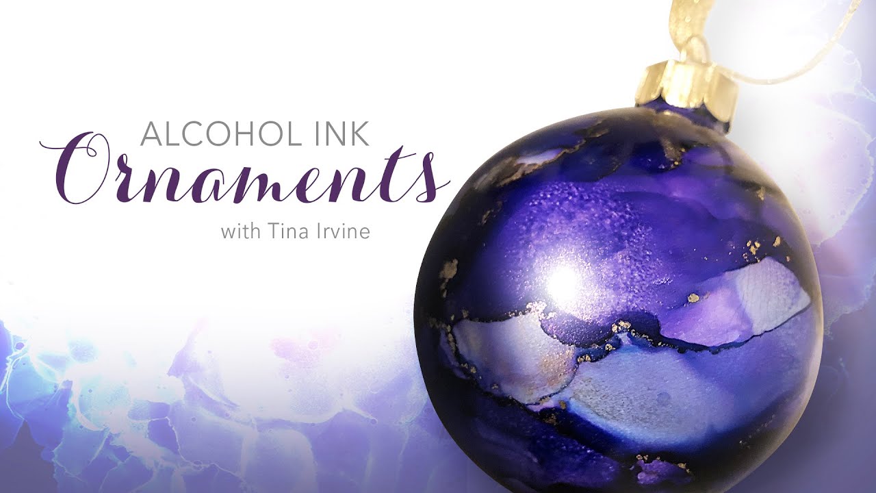 How To Make Alcohol Ink Ornaments
