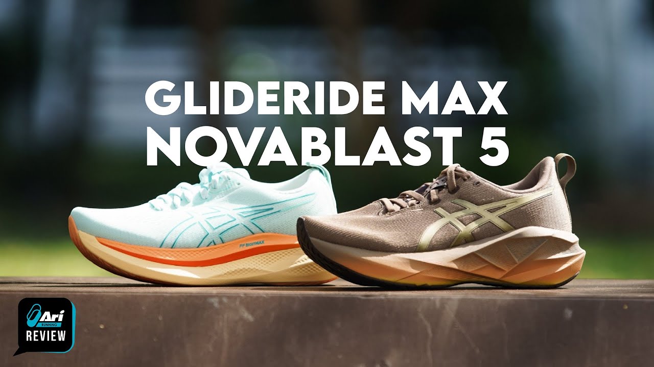 รีวิว รองเท้าวิ่ง Asics Glideride Max & Novablast 5 ความนุ่มเต็มๆ Max | Ari Running Review EP.202
