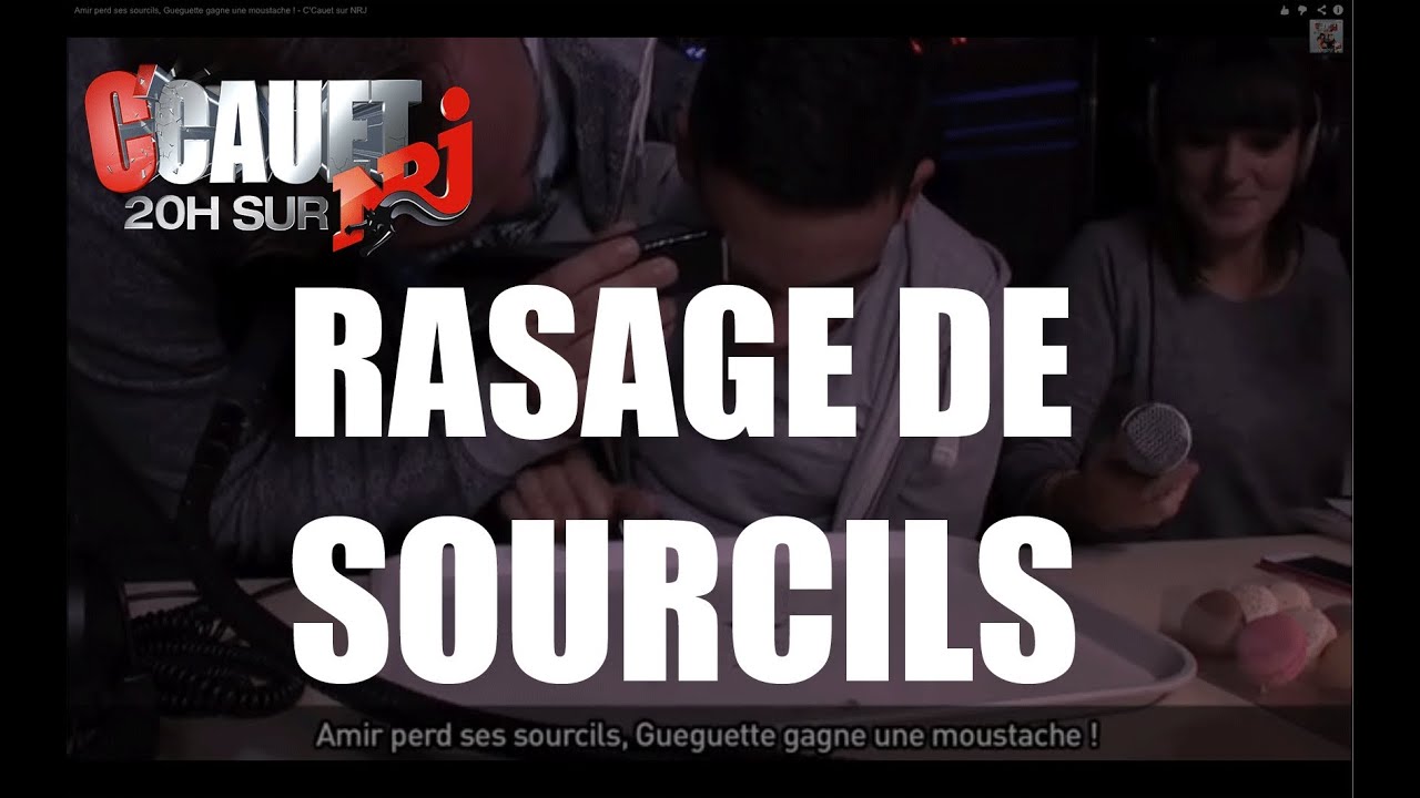 Amir perd ses sourcils, Gueguette gagne une moustache ! - C'Cauet sur NRJ