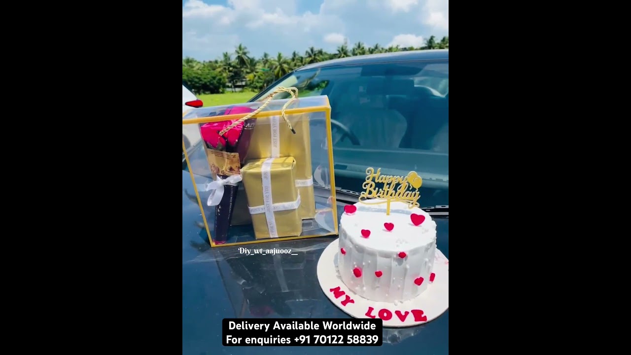 Cake Hamper.For Enquiries +91 70122 58839