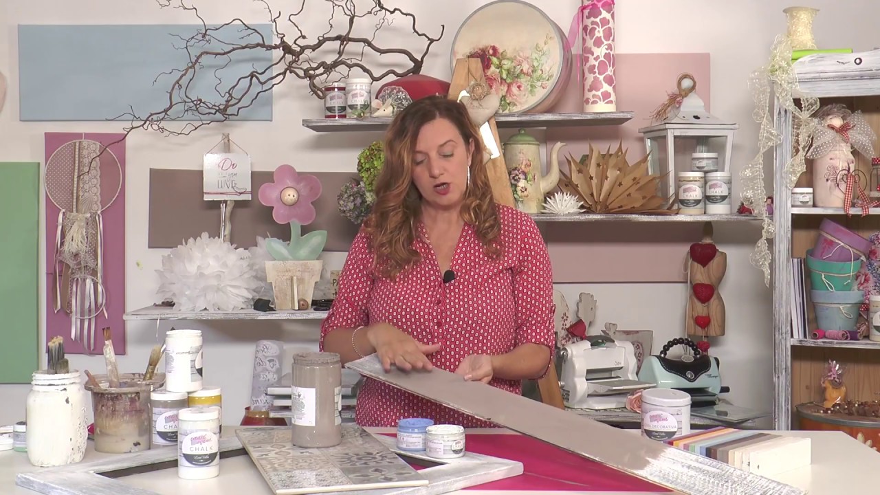 VIDEO Corniche in Dry brush di sfumature Provenzale Shabby