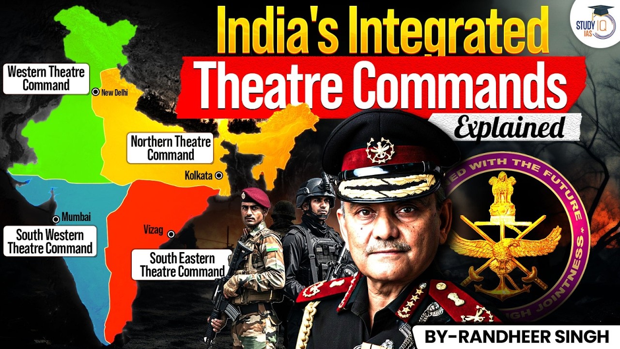 All India’s Integrated Theatre Commands Explained | Major Defence Reforms | UPSC GS | StudyIQ IAS