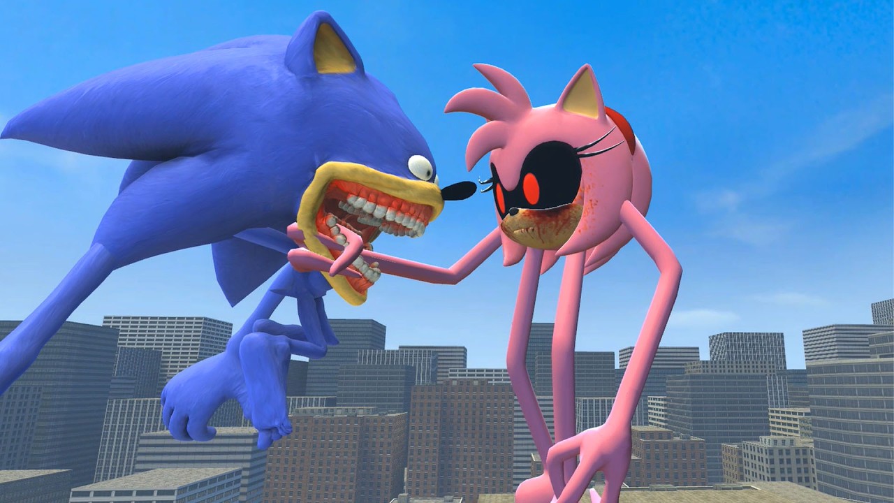 I FOUND NEW AMY ROSE SONIC SMILEY'S VS EVOLUTION OF SHIN SONIC TAPES FAMILY in Garry's Mod !!