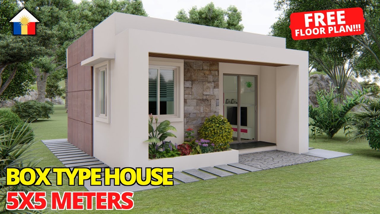MINIMALIST SMALL HOUSE WITH 1 BEDROOM / SIMPLE HOUSE DESIGN IDEA / PINOY HOUSE DESIGN