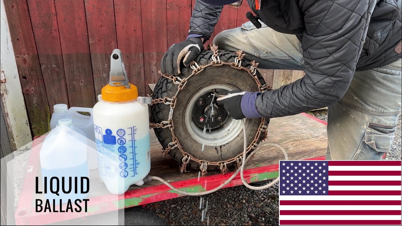 Liquid ballast! Cheap and simple way to increase the grip on your machine.