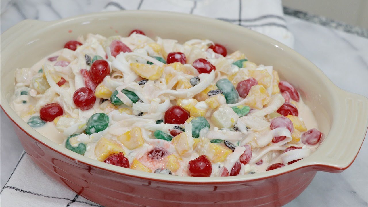 SHARING MY SECRET INGREDIENT | HOW TO MAKE CREAMY FILIPINO FRUIT SALAD