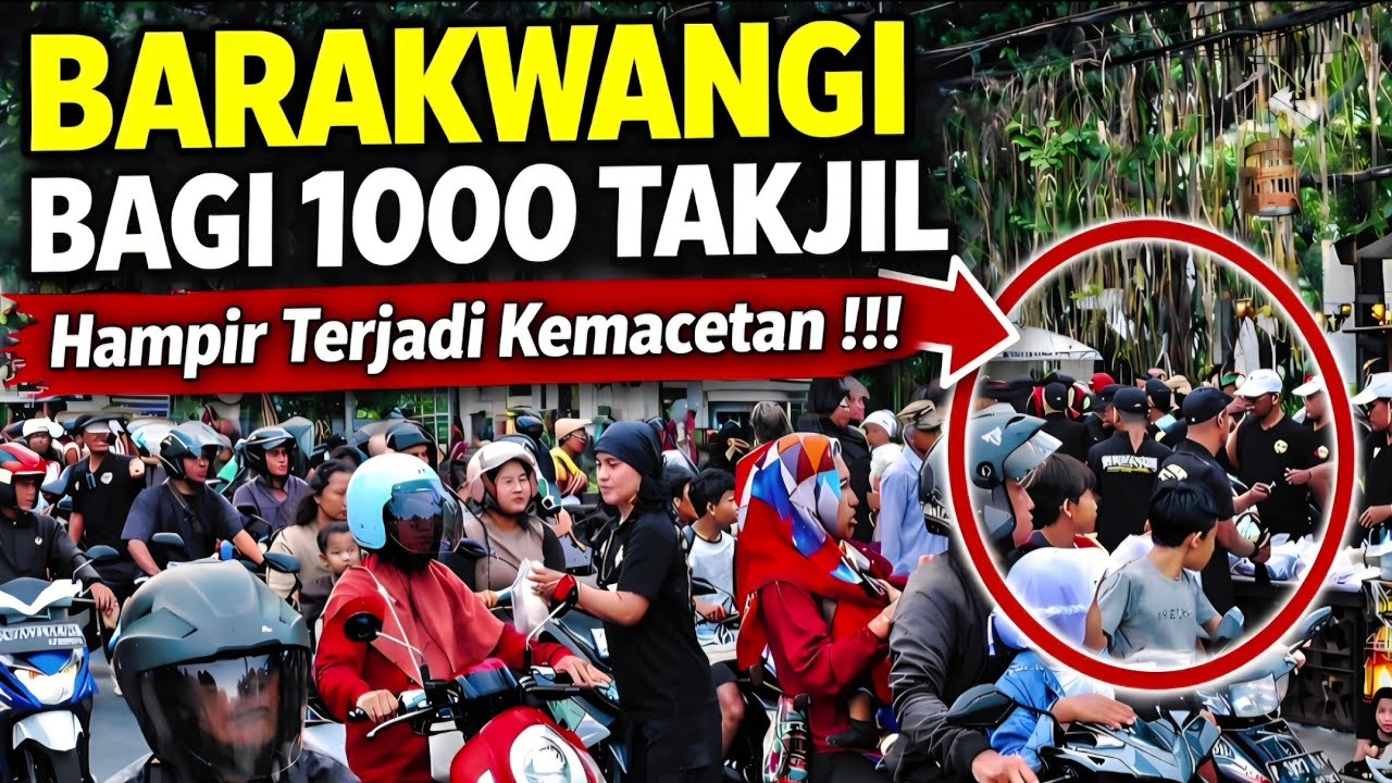 Suasana Ramadhan di Kota Banyuwangi | Bagi Takjil Barakwangi Bikin Ramai Jalan Ahmad Yani