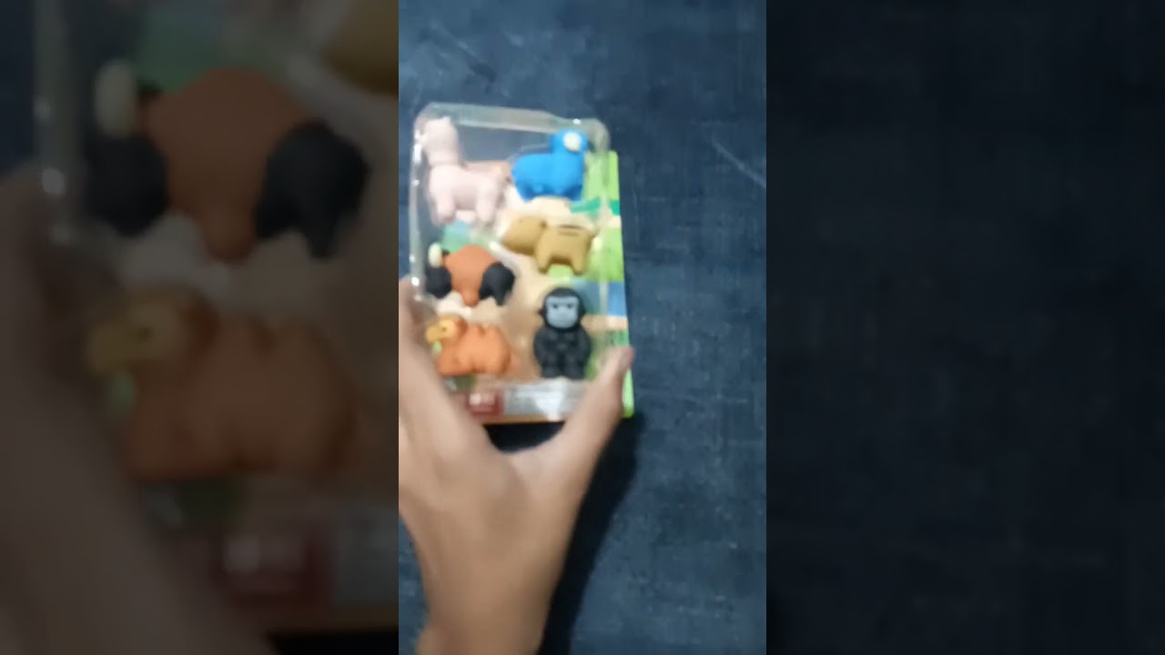 animal erasers🐵🐷🐰🐱🐶