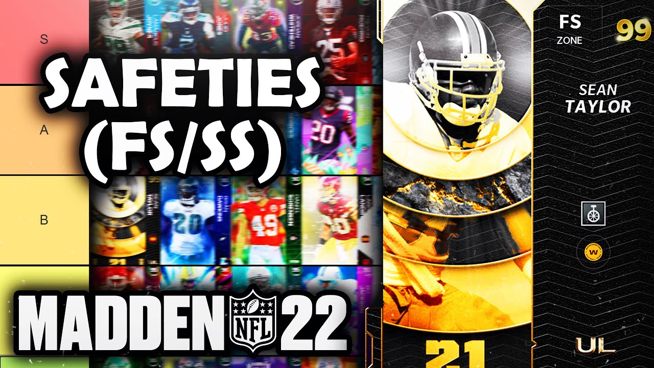 RANKING the BEST Safeties (FS/SS) in Madden 22 Ultimate Team (Tier List)