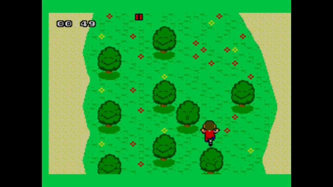 Alex Kidd BMX Trial  - Sega Master System Game Play (Japan)