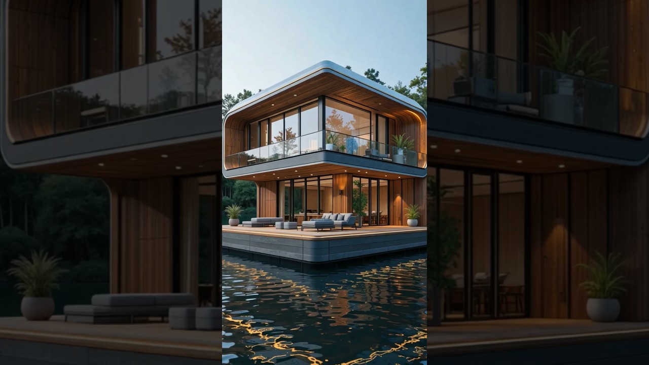 This Floating House Will Blow Your Mind! 🏡💦 #DreamHome #WanderXplore