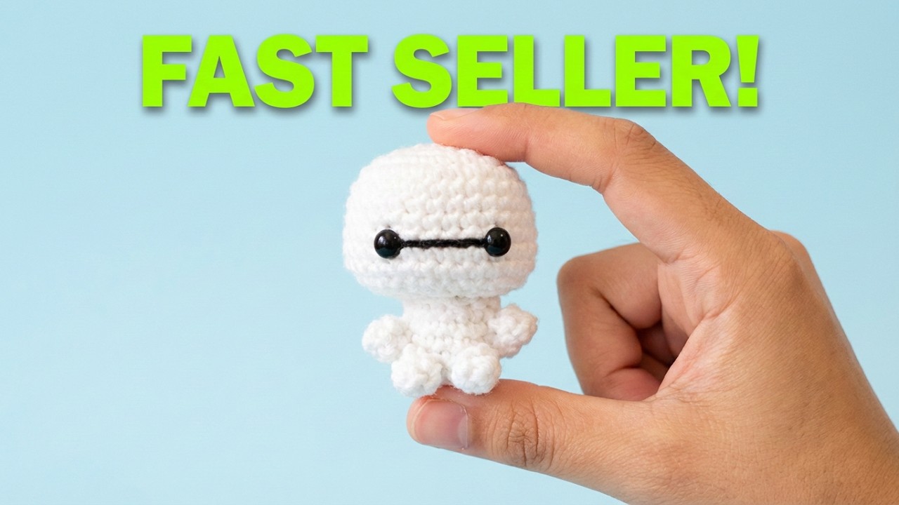 🤖 Cómo Hacer a BAYMAX AMIGURUMI a CROCHET (1) | Tutorial | Idea para Vender o Regalar 🤍
