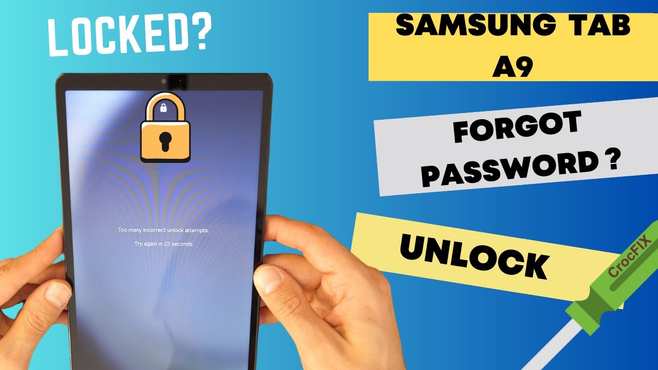Забыли пароль на SAMSUNG TAB A9 или A9+? Заблокирован — разблокируйте и сбросьте настройки до зав...