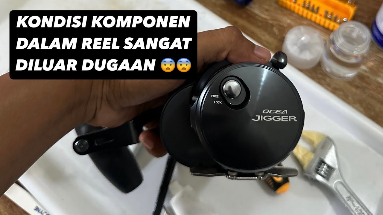 SHIMANO OCEA JIGGER F CUSTOM 2000 NRHG SETELAH 6 BULAN PEMAKAIAN, KOMPONEN DALAMNYA DILUAR DUGAAN ‼️