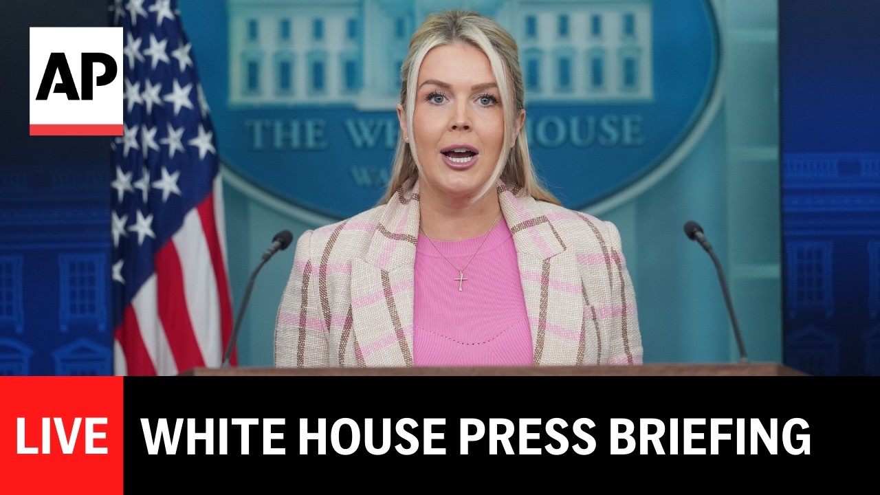 LIVE: White House press briefing as war in the Middle East intensifies