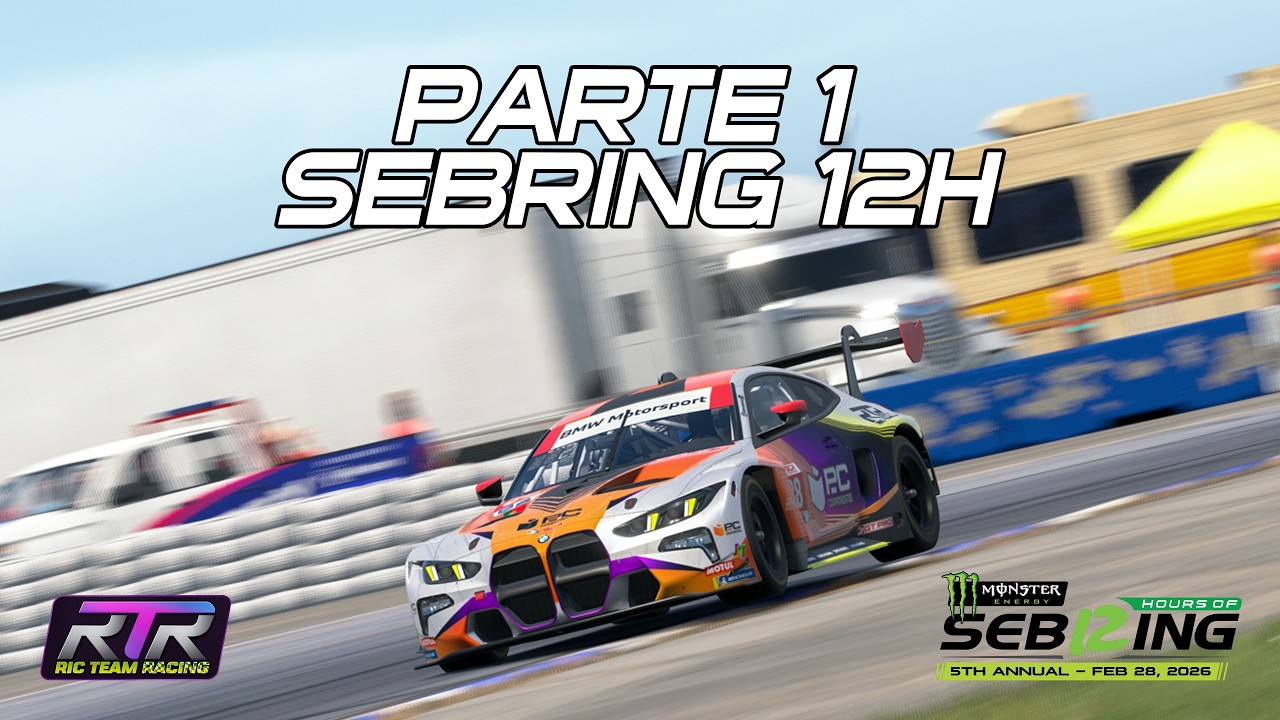 IRACING - VSCA - CORRIDA SEBRING 12H PARTE 1