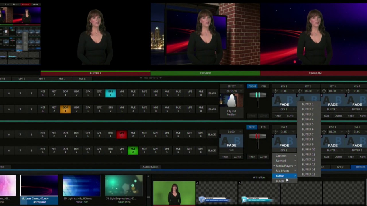 Tricaster: Buffer Animados I