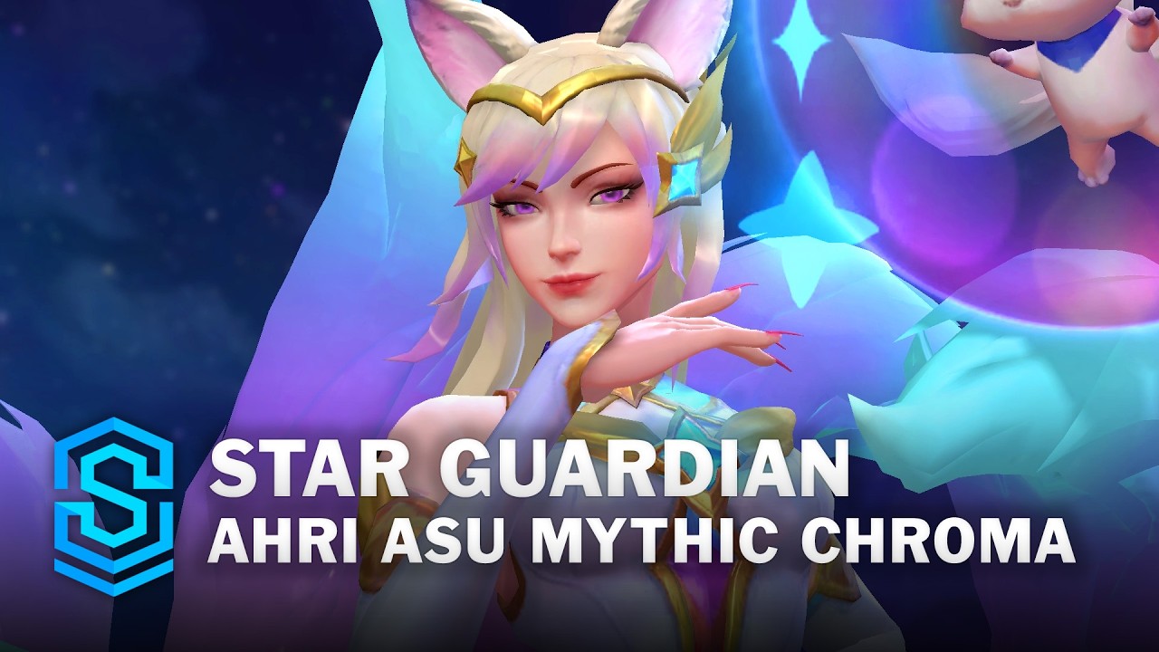Mythic Chroma Star Guardian Ahri ASU Wild Rift Skin Spotlight