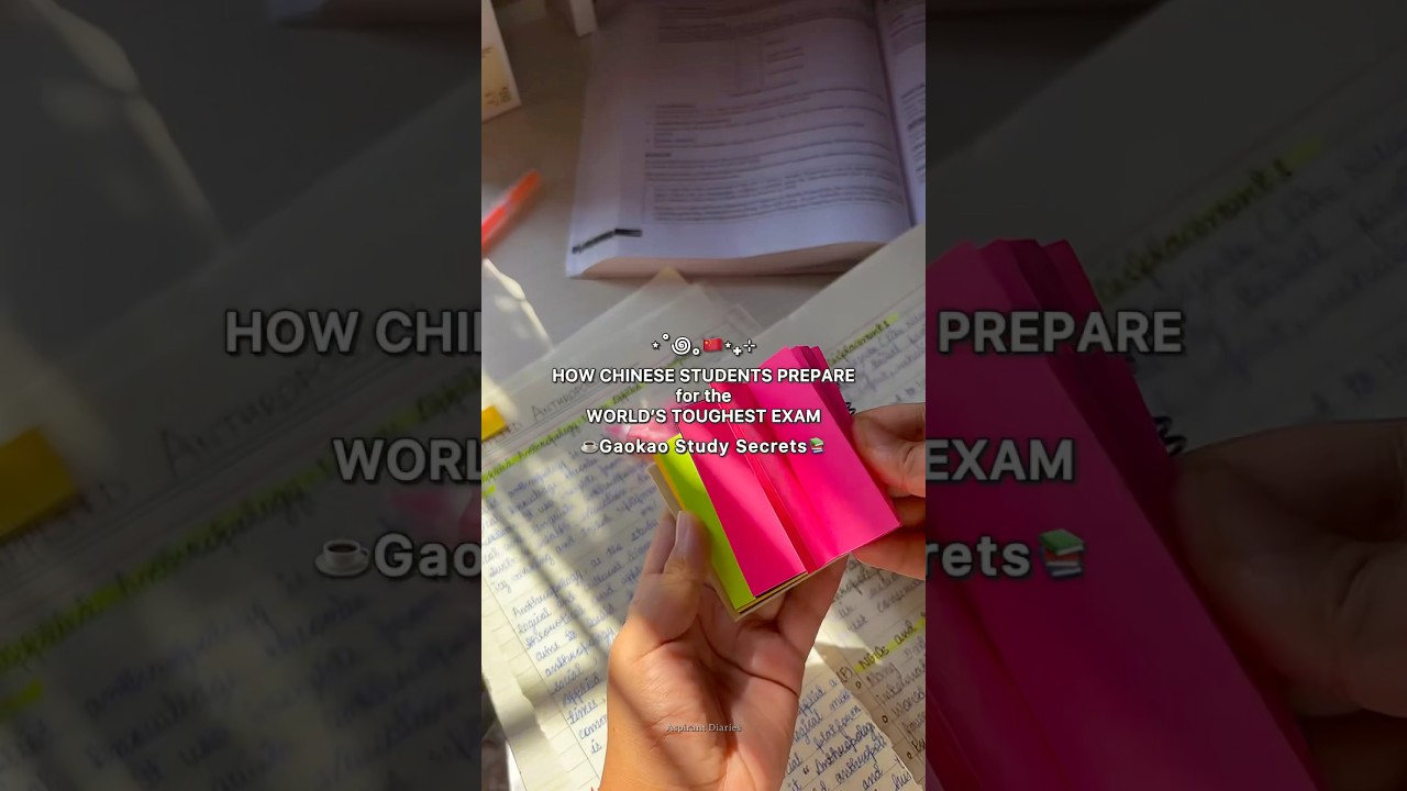 ‼️How Chinese students study for GAOKAO📚🔥#studytips #study #shorts